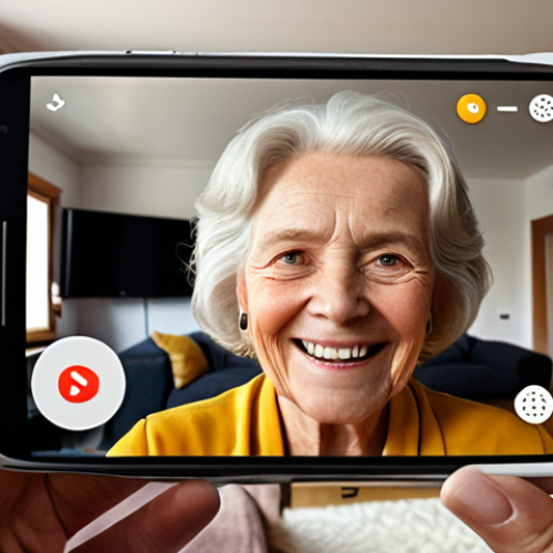 **

"A senior woman with large, clear icons on her Android smartphone screen, smiling while video calling her family. The phone should be easy to use, showcasing the 'eenvoudige modus'. Background: A cozy, well-lit Dutch living room."

**